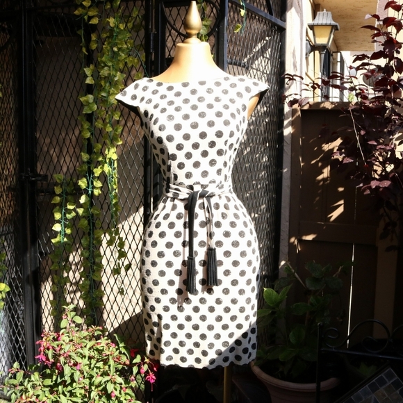 Vintage 1950's Polka Dot Mini Dress, Size 8, RARE FIND - Picture 1 of 8